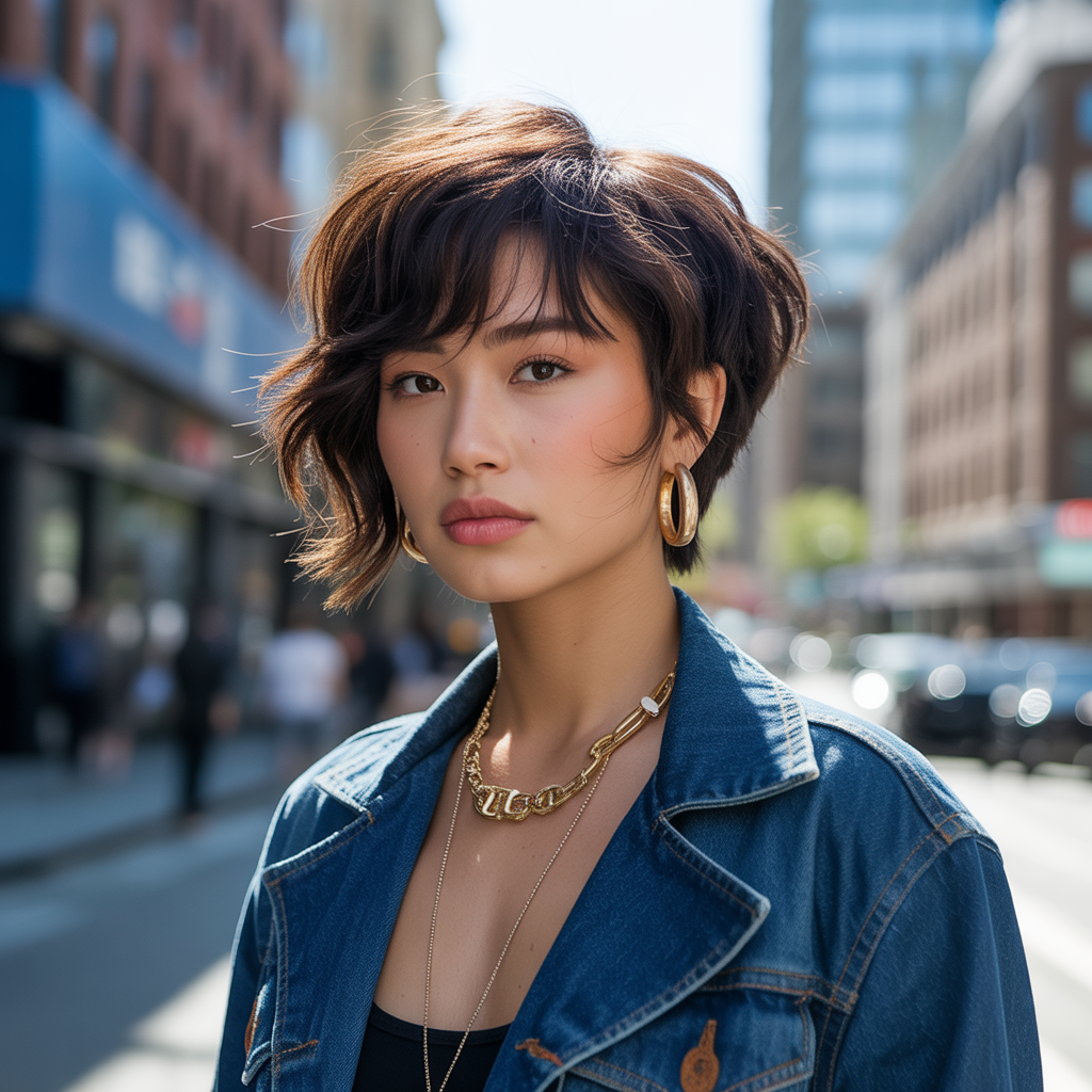 20 Iconic Ways to Rock the 90s Bixie Haircut 16 Choppy 90s bixie haircut