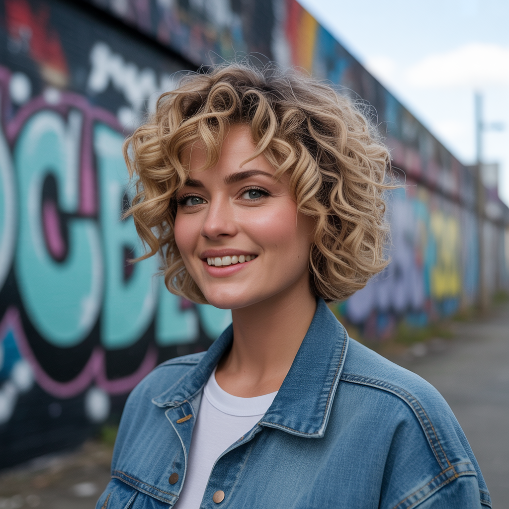 90s Bob Haircut: 20 Iconic Styles Making A Powerful Comeback 3 Curly 90s Bob Haircut