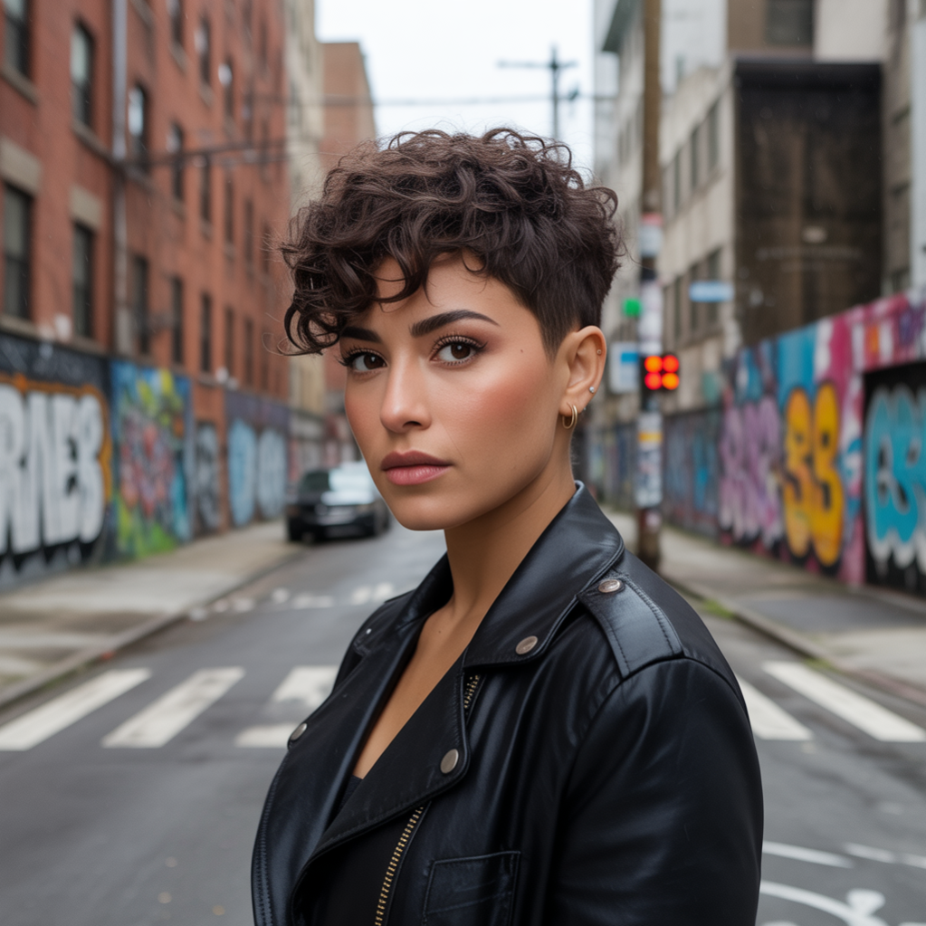 Curly Hair for Women with Pixie Cuts
