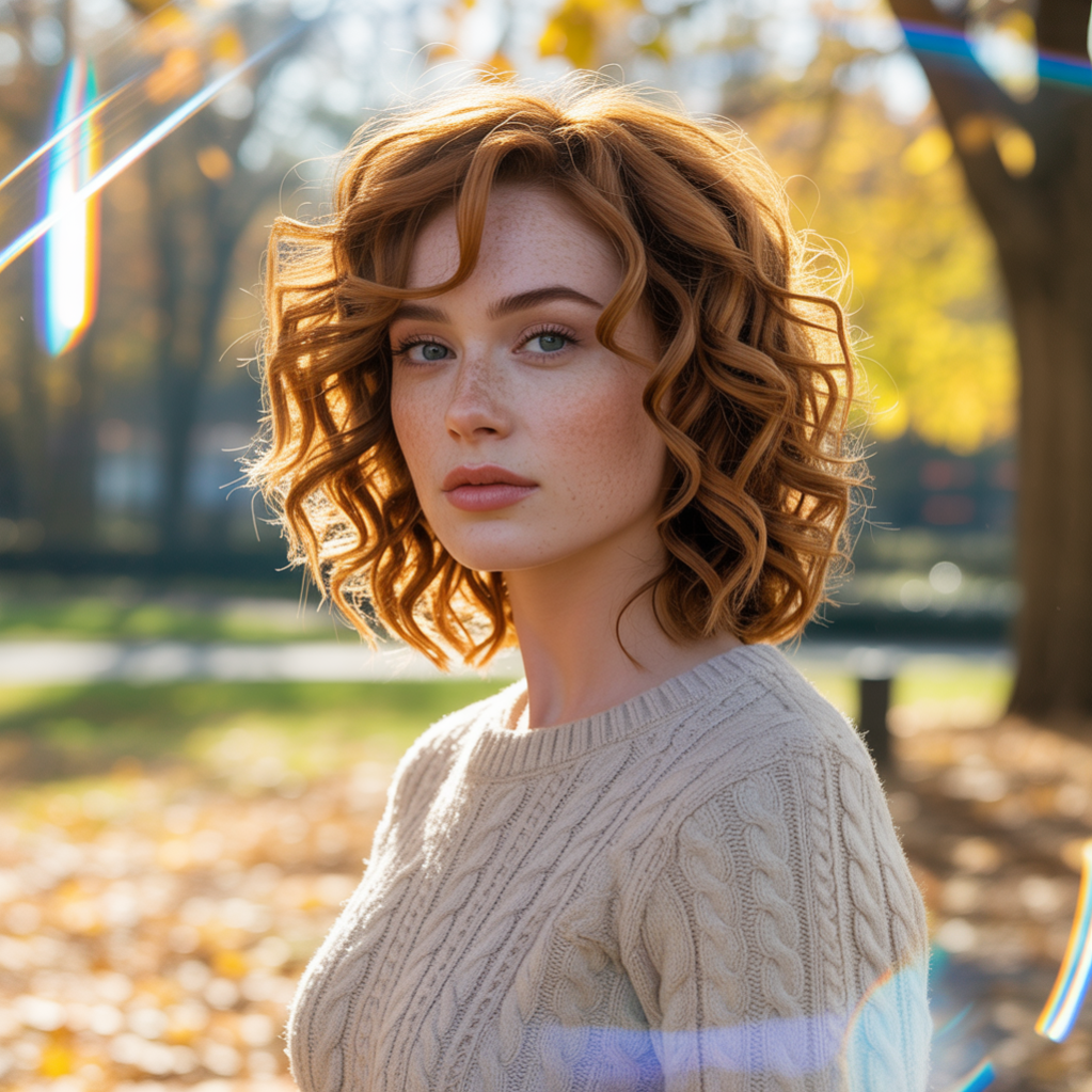 Curly Hair for Women with Shoulder Length Cuts