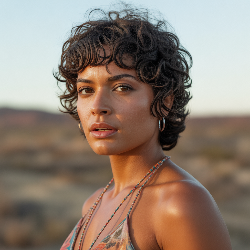 15 Stunning Curly Pixie Cut for Women Ideas to Try Now 7 Curly Pixie with Bangs