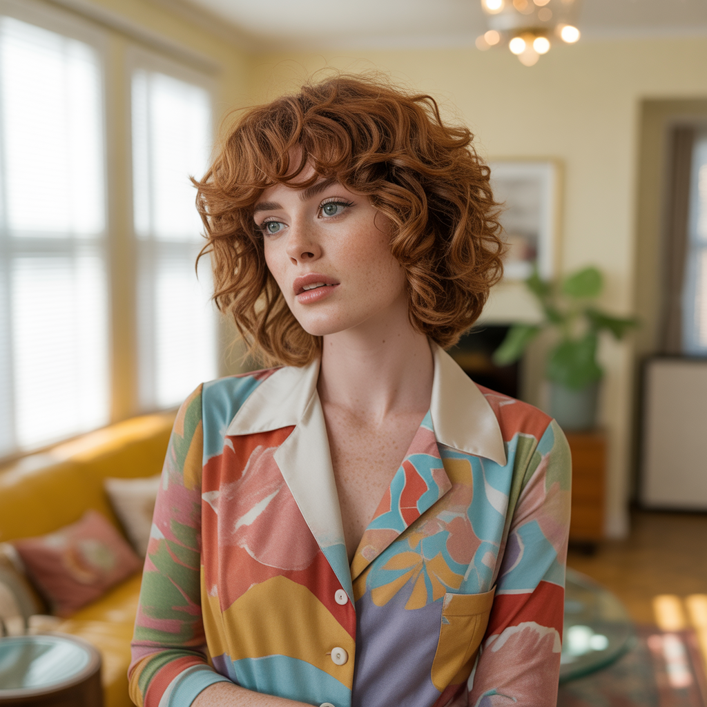 Curly Shag for Women: 15 Styling Ideas That Work 3 Curly Shag with Bangs