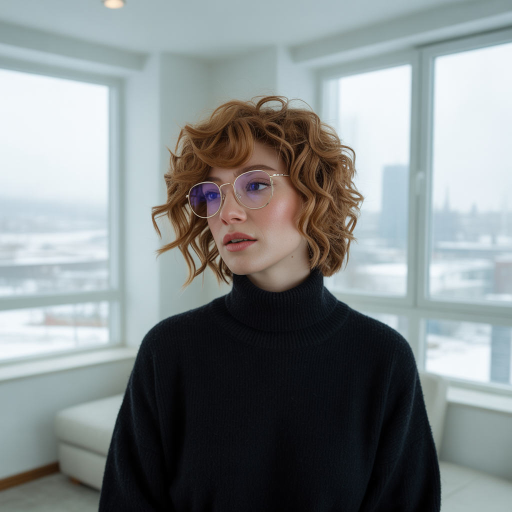 Curly Shag for Women: 15 Styling Ideas That Work 7 Curly Shag with Side Part
