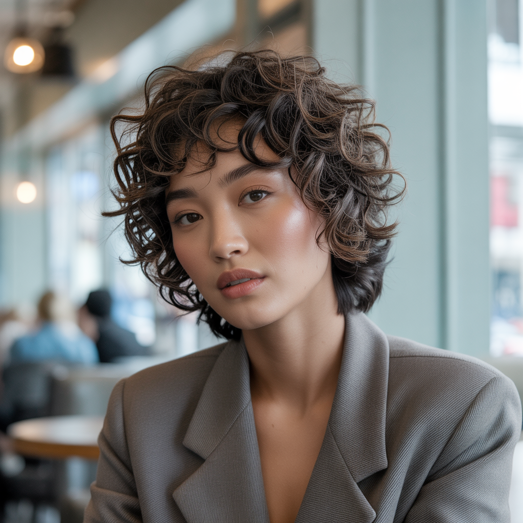 Curly Shag for Women: 15 Styling Ideas That Work 14 Curly Shag with Tapered Ends
