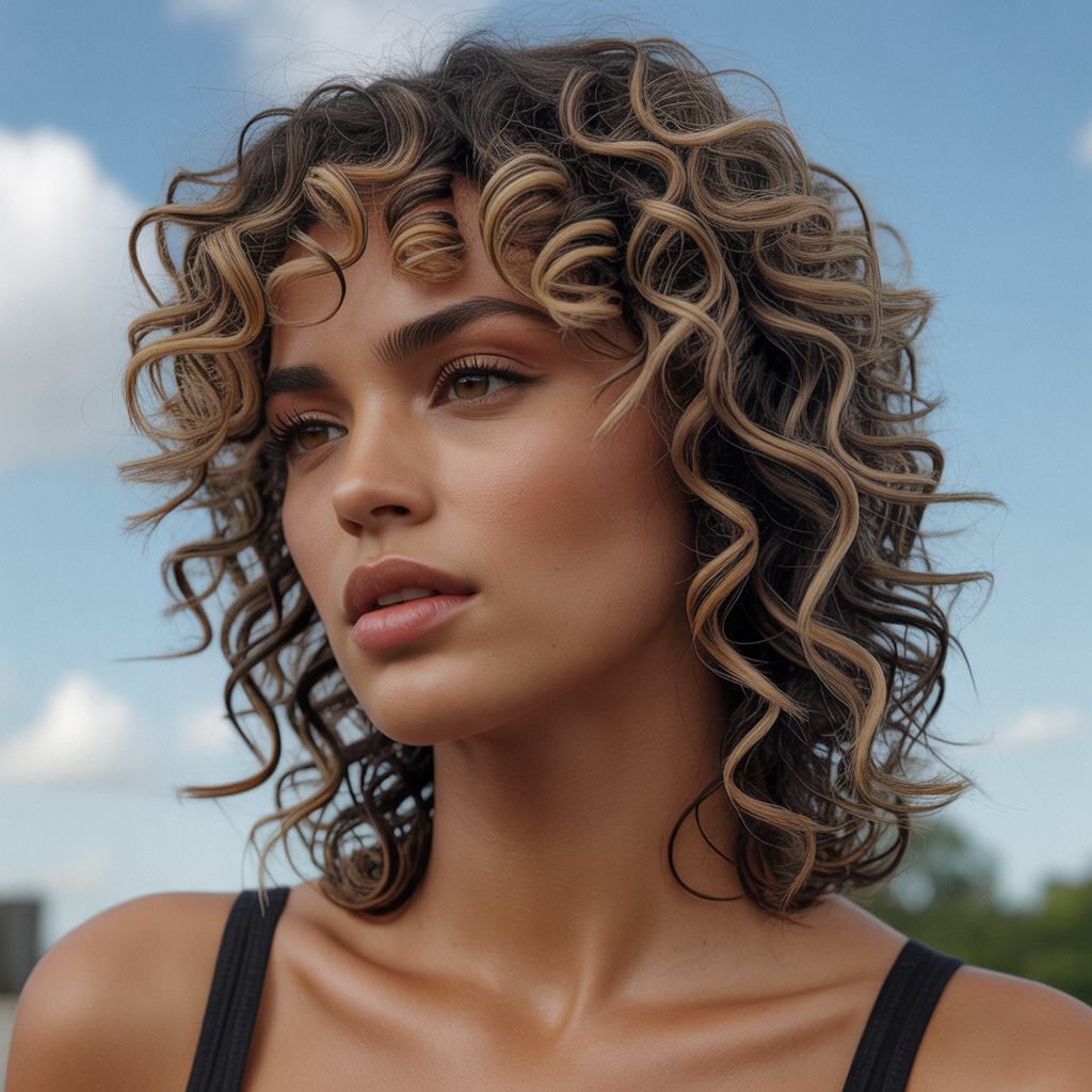 Curly Wolf Cut for Women: 15 Dynamic Styling Ideas 2 Defined Ringlet Drama