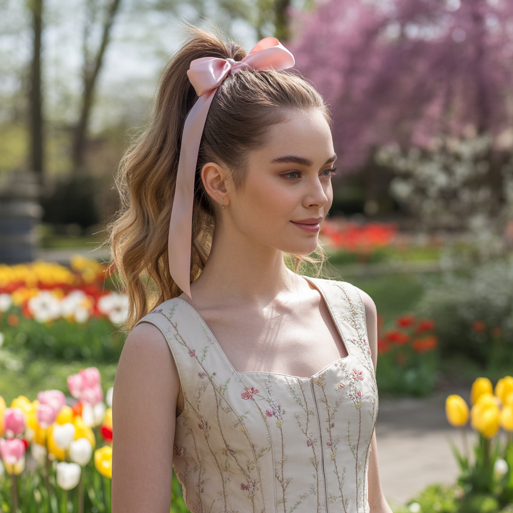 20 Beautiful Festive Easter Hairstyles to Shine This Spring 7 Dutch Braids with Easter Accessories