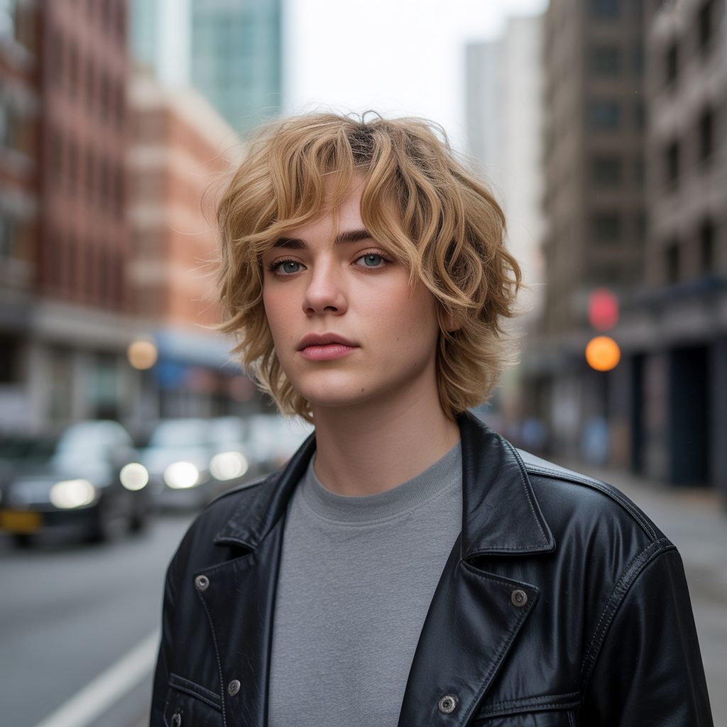 Ear Length Haircuts with Shaggy Texture