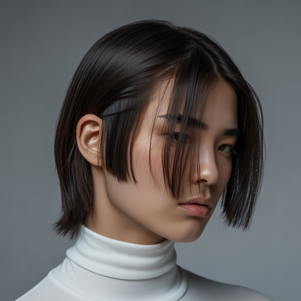 Ear Length Haircuts with Sleek Gloss