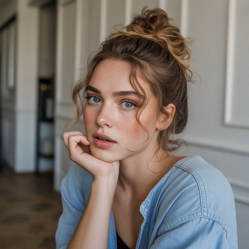 18 Gorgeous Bun Hairstyles for Effortless Elegance Every Day 3 Effortless Messy Bun