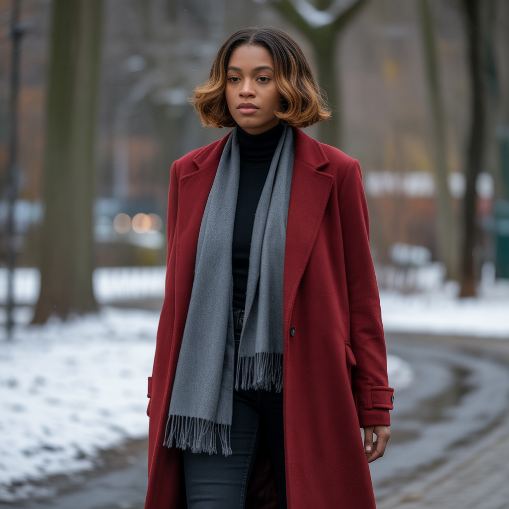 Elegant short bob ideas for black women with colored highlights