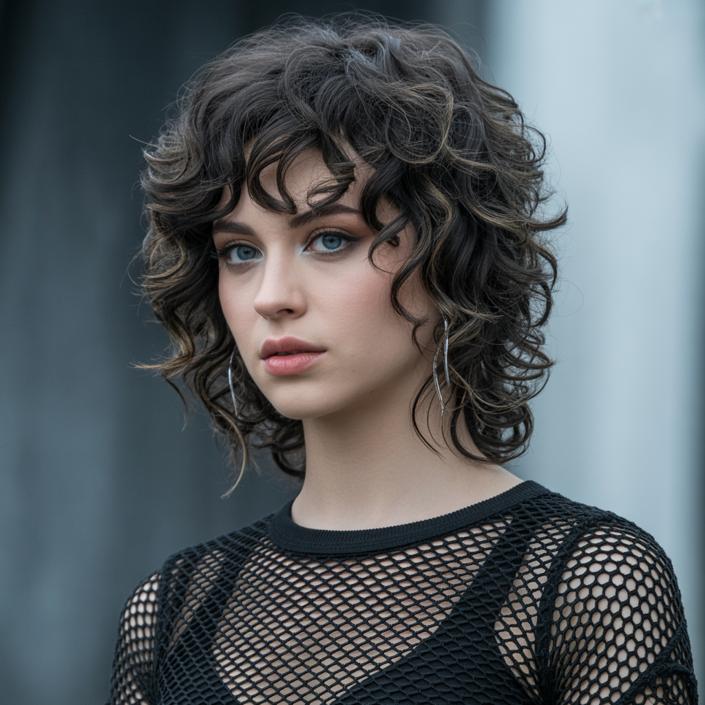20 Bold and Messy Emo Shag Haircuts to Try Now 16 Emo Shag Haircuts With Curls