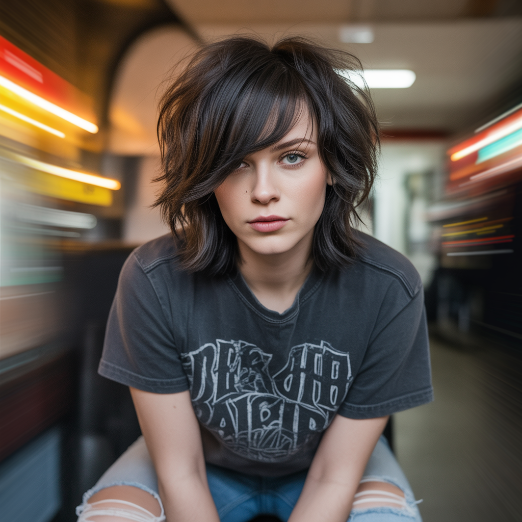 20 Bold and Messy Emo Shag Haircuts to Try Now 11 Emo Shag Haircuts With Side Bangs