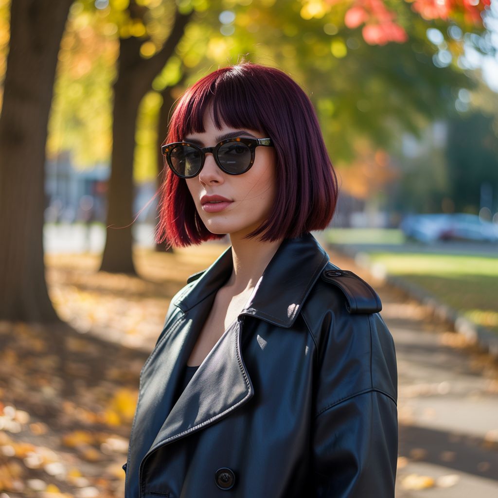 20 Trendy Fall Hair Color Ideas for a Warm and Rich Autumn Glow 5 Fall Hair Color Ideas with Deep Burgundy