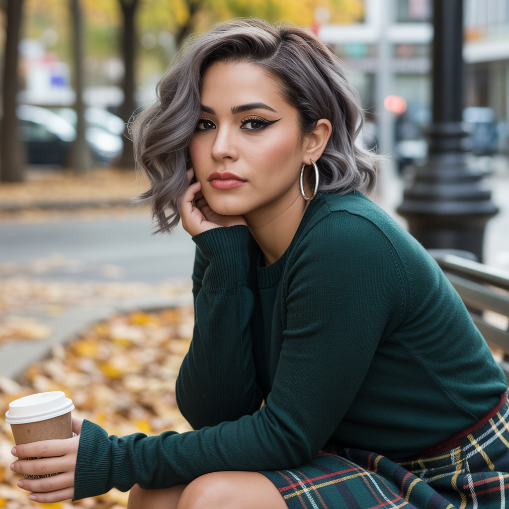20 Trendy Fall Hair Color Ideas for a Warm and Rich Autumn Glow 17 Fall Hair Color Ideas with Smoky Gray