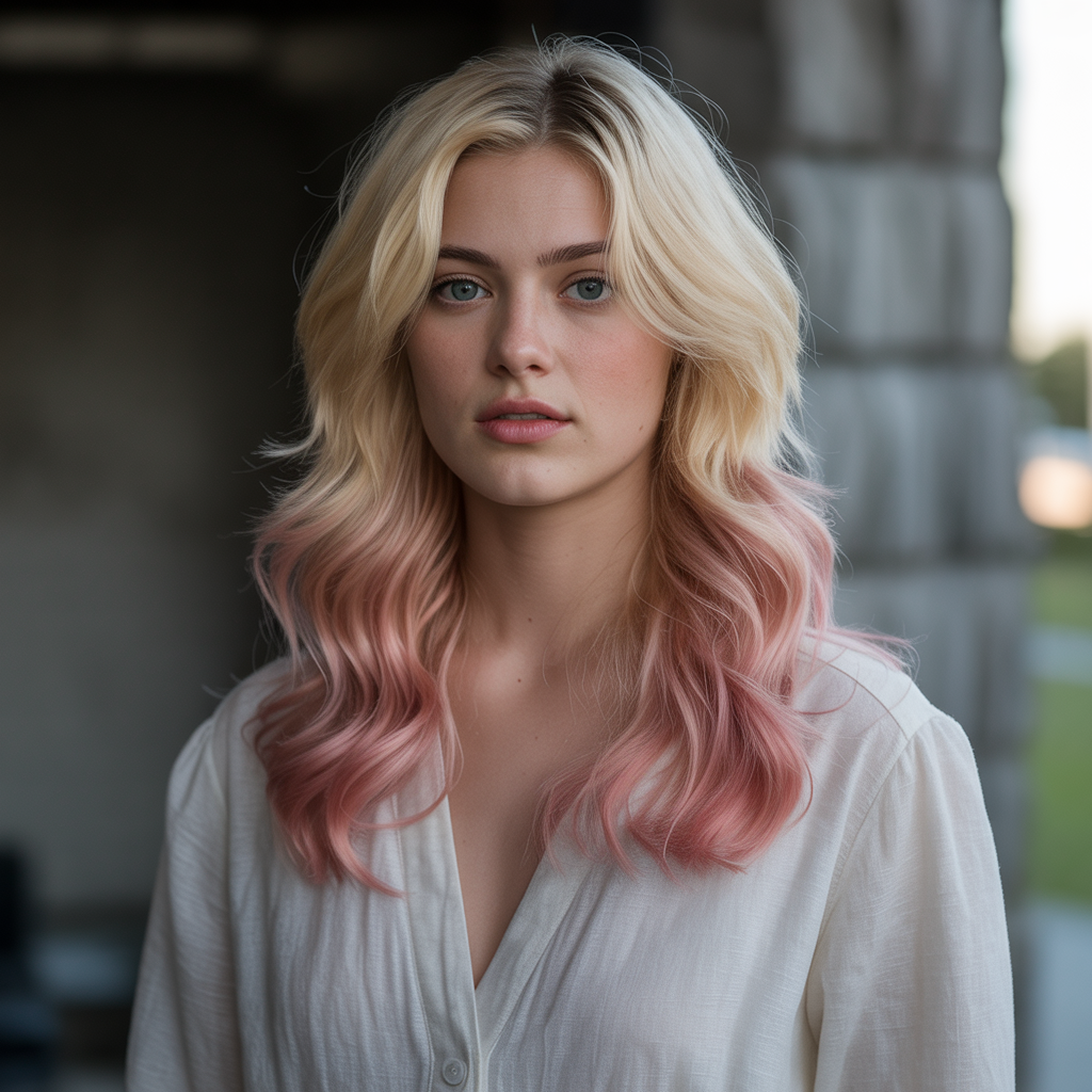 Fancy Dip Dye Hair Color Ideas for Blonde Hair