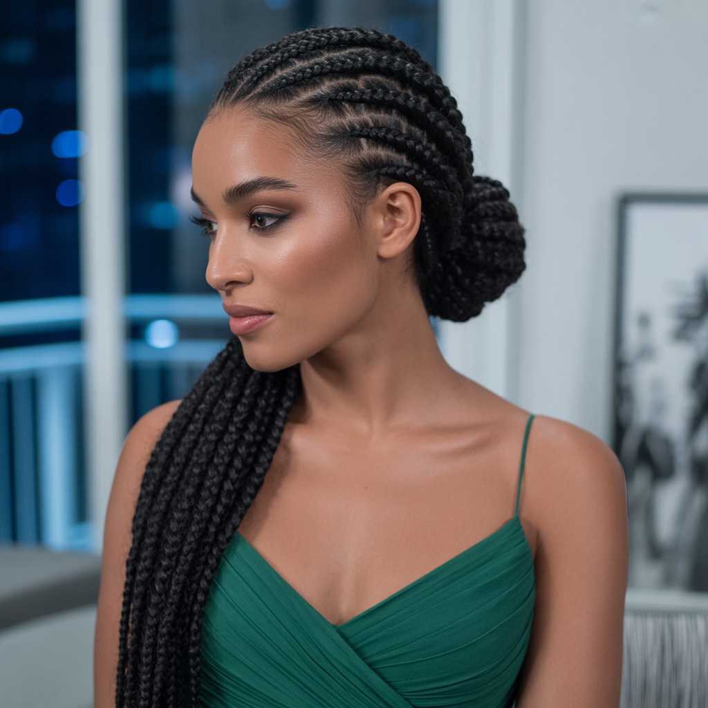 18 Gorgeous Bun Hairstyles for Effortless Elegance Every Day 7 Fishtail Braid Bun