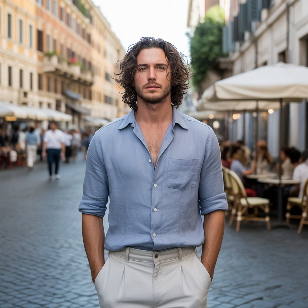 20 Trendy Flowy Haircut Ideas for Men with Style 1 Flowy Haircut Ideas for Men with Medium Waves