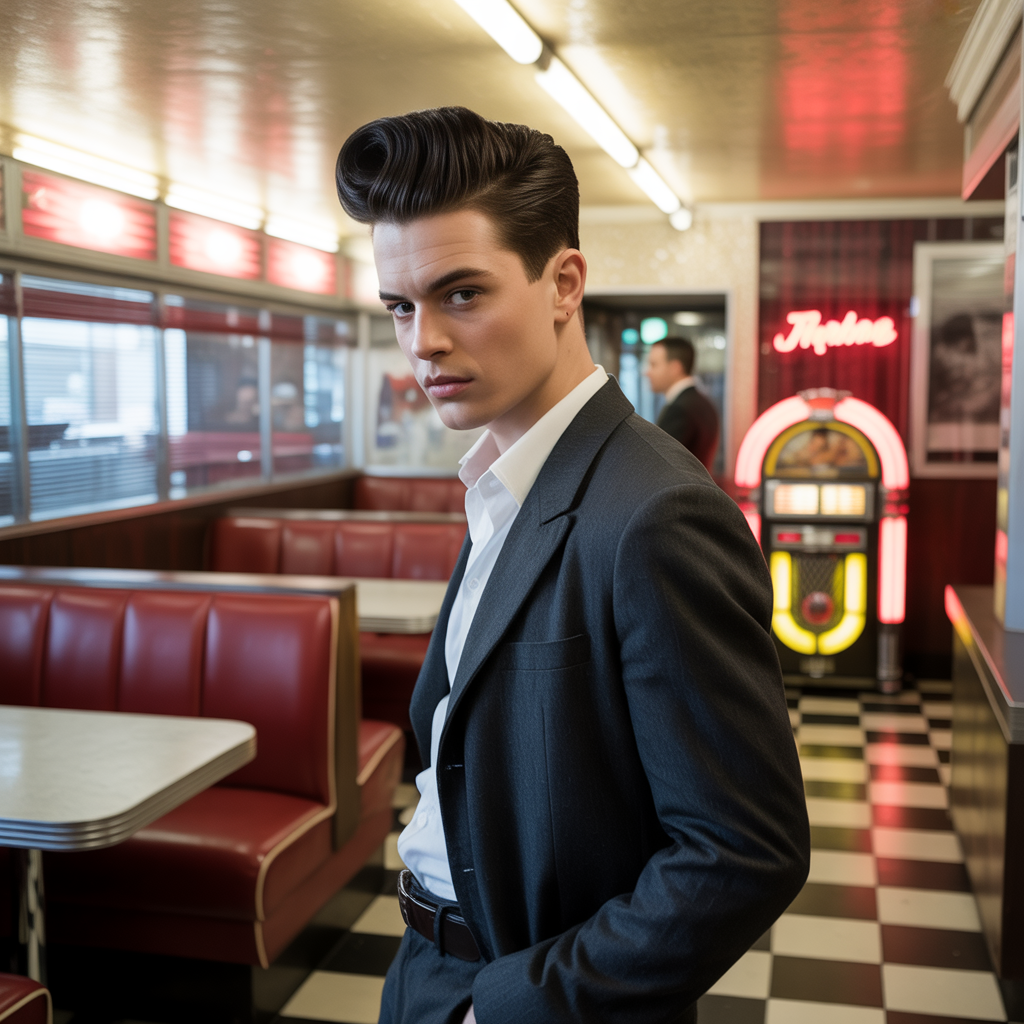 Haircuts for Boys with Pompadour