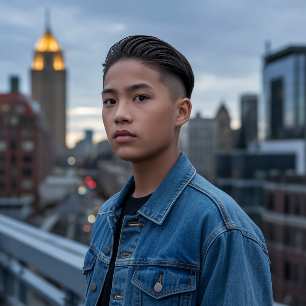 Haircuts for Boys with Slick Back Style