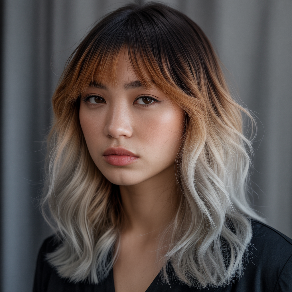 40 Effortless Haircuts With Curtain Bangs That Flatter Everyone 25 Haircuts with Curtain Bangs for Ombre Hair