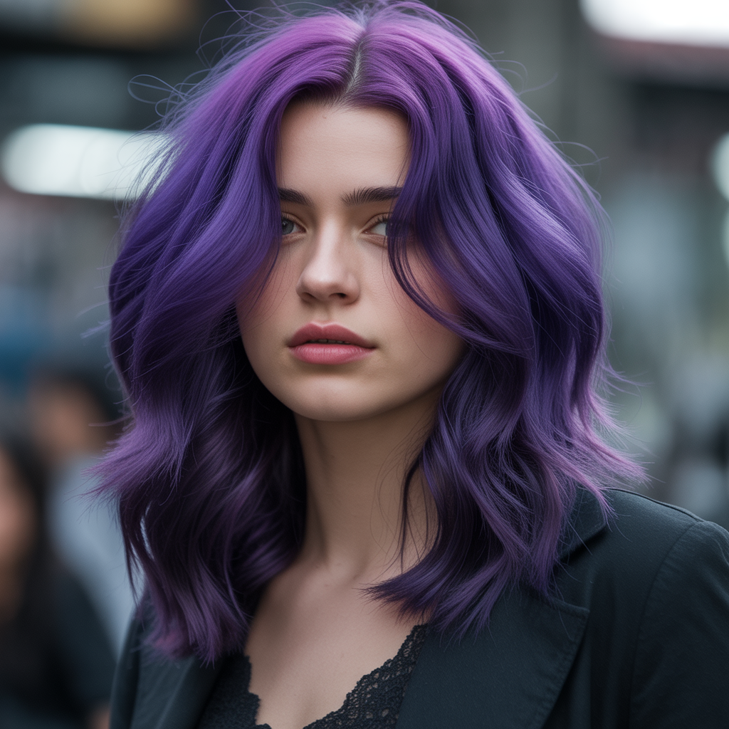 Hairstyles Purple Hair