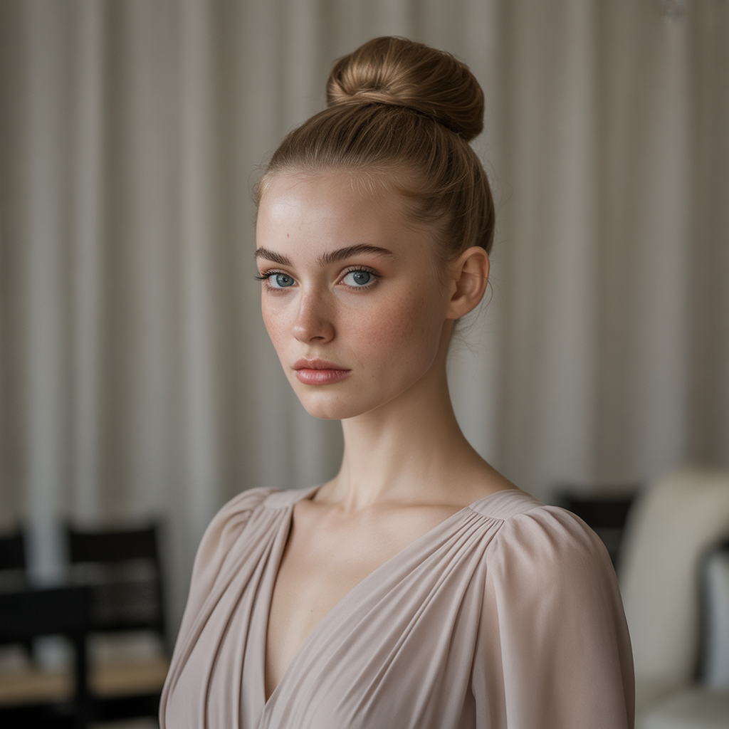 18 Gorgeous Bun Hairstyles for Effortless Elegance Every Day 2 High Ballerina Bun