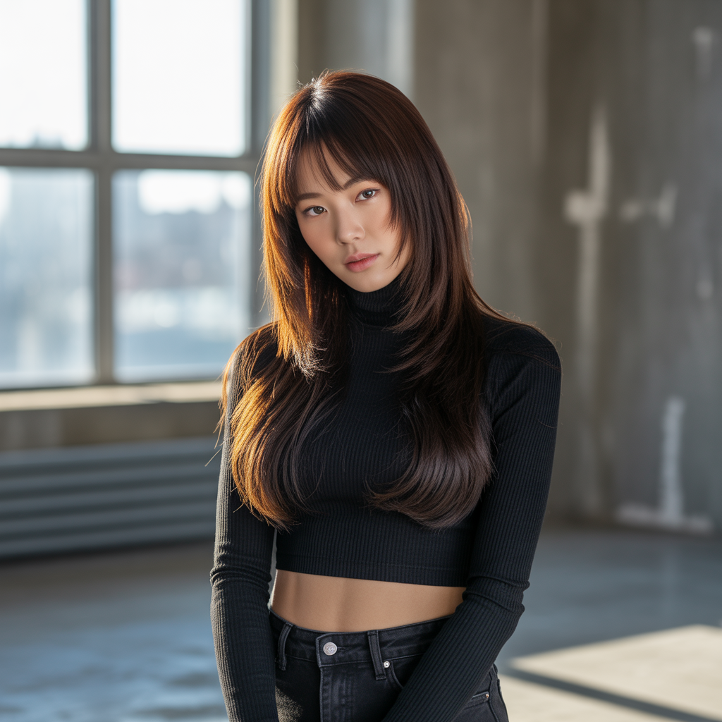 15 Stunning Hime Haircut for Women Ideas You’ll Love 6 Hime Haircut with Straight Hair