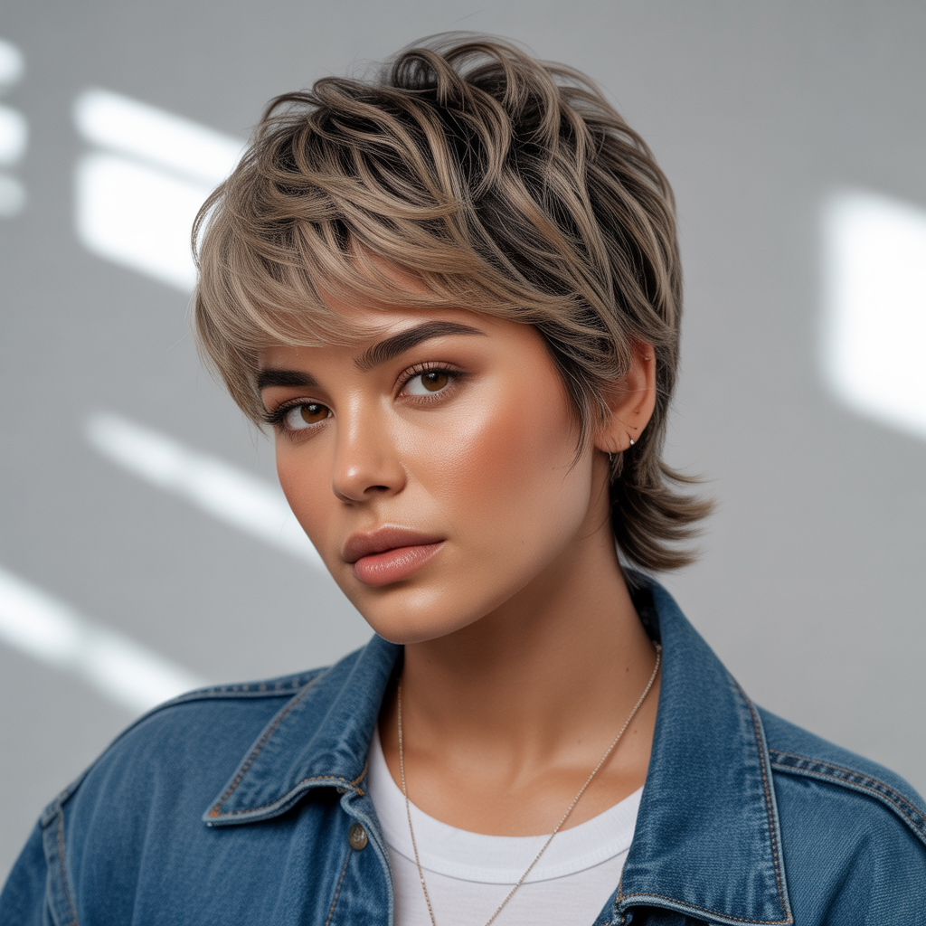 20 Iconic Ways to Rock the 90s Bixie Haircut 2 Layered 90s bixie haircut