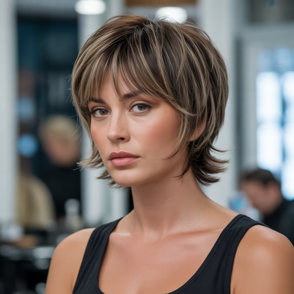 Stunning 20 Short Shag with Bangs Ideas to Inspire You 5 Layered Short Shag with Bangs