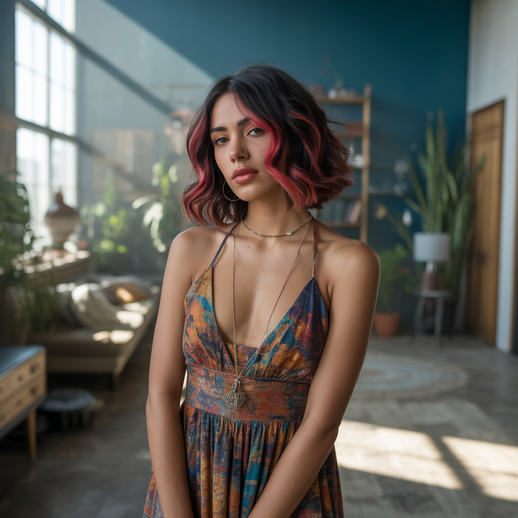 20 Gorgeous Long Angled Bob Hairstyles to Try 20 Long Angled Bob with Color Pop