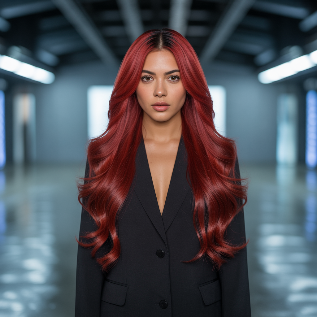 Red Weave Hairstyles: 20 Bold Looks to Transform Your Style 5 Long Straight Red Weave