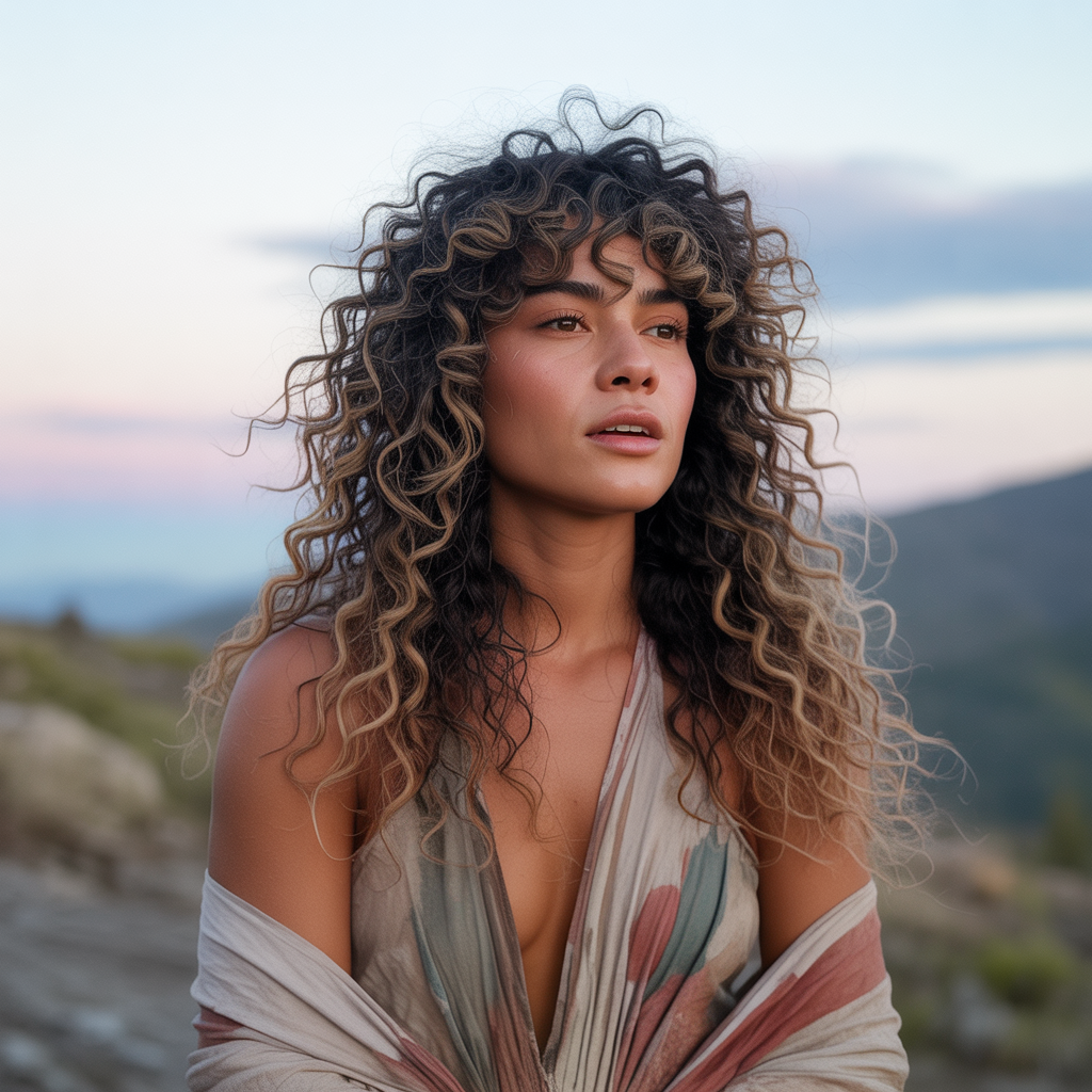 Curly Wolf Cut for Women: 15 Dynamic Styling Ideas 12 Long Wolf Cut Flow