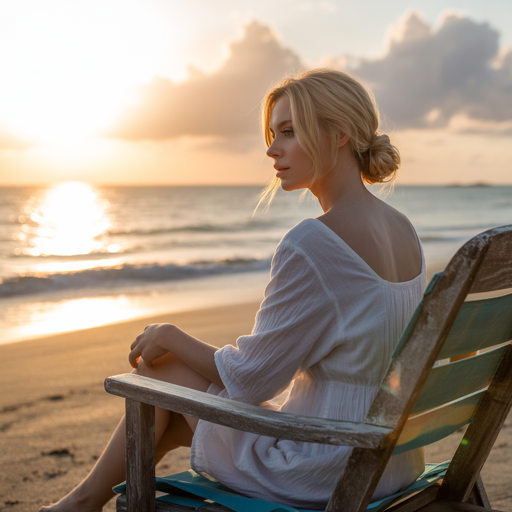 20 Trendy Sun Kissed Beach Hairstyles for Waves, Braids & Buns 11 Low Bun for Sun Kissed Beach Hairstyles