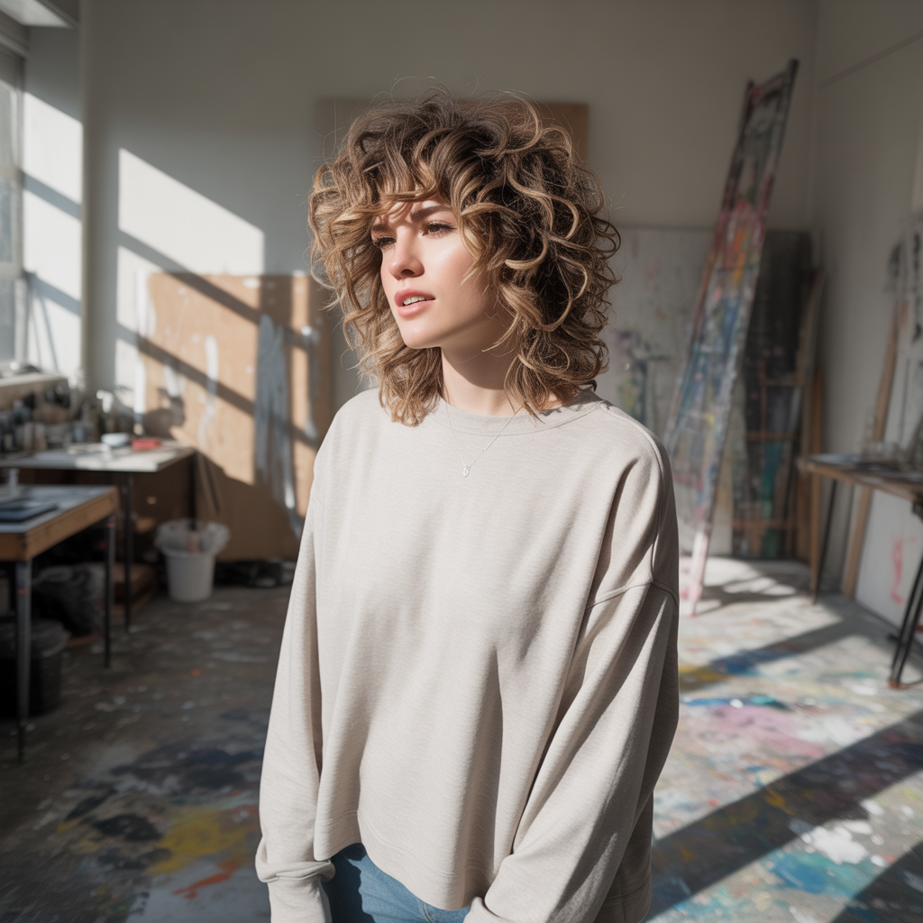 Curly Shag for Women: 15 Styling Ideas That Work 13 Messy Curly Shag