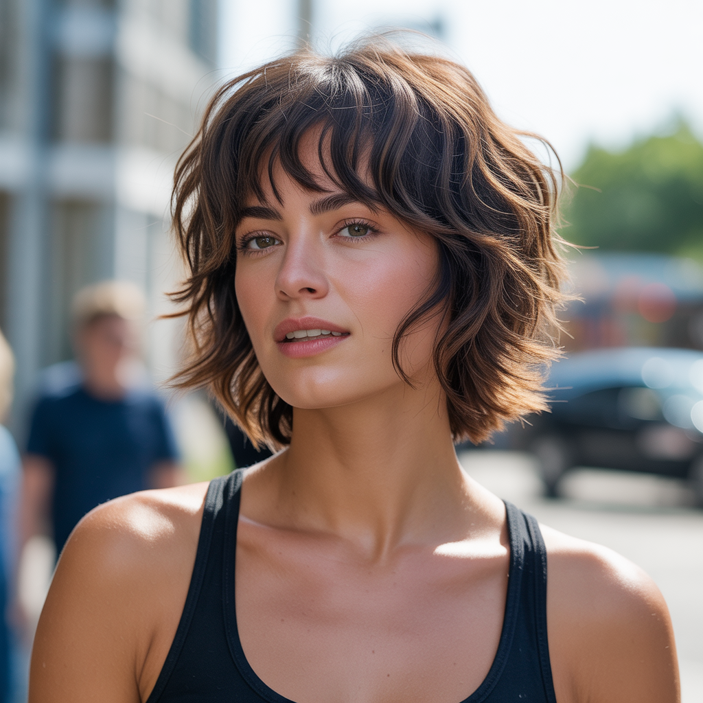 Stunning 20 Short Shag with Bangs Ideas to Inspire You 2 Messy Short Shag with Bangs
