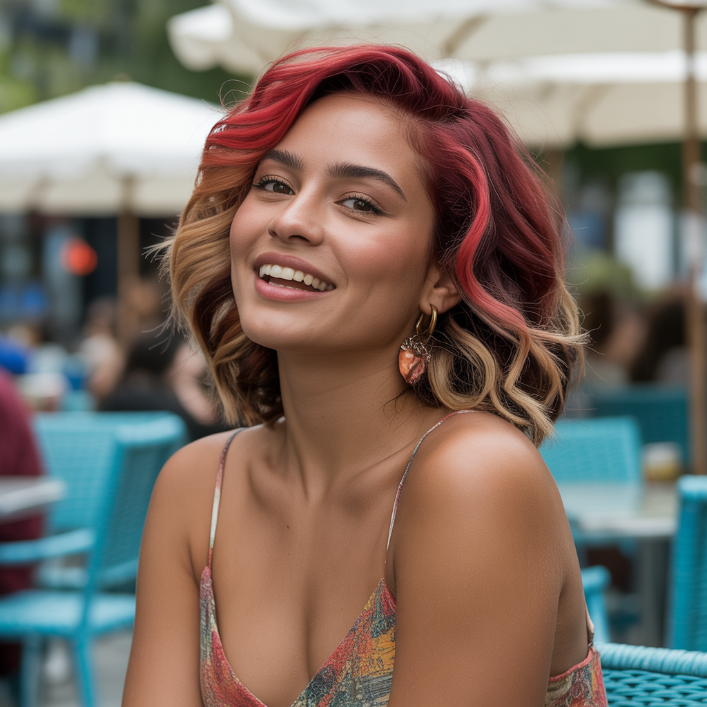 Red Weave Hairstyles: 20 Bold Looks to Transform Your Style 12 Red Weave with Highlights
