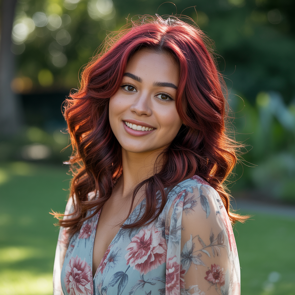Red Weave Hairstyles: 20 Bold Looks to Transform Your Style 10 Red Weave with Layers
