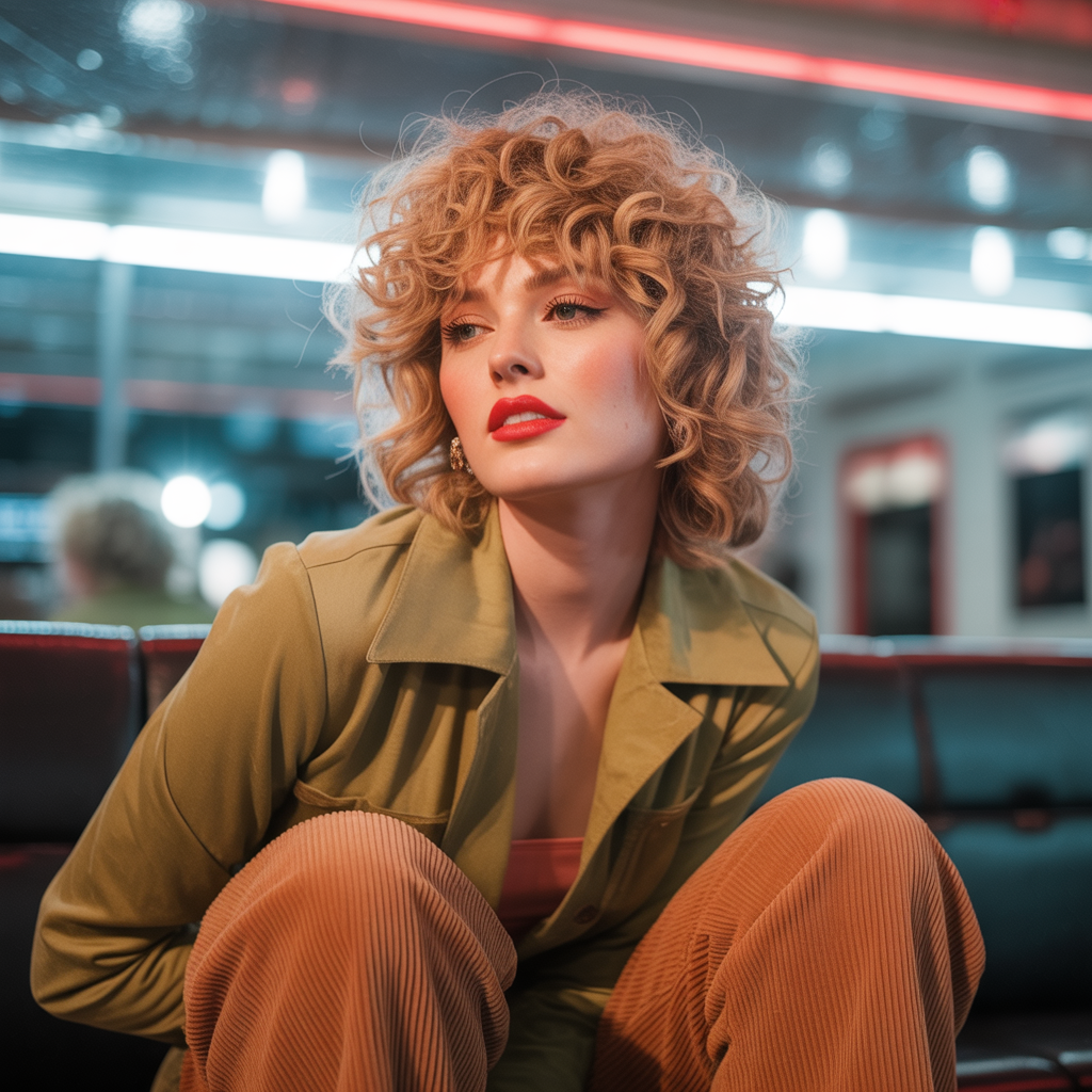 Curly Shag for Women: 15 Styling Ideas That Work 11 Retro-Inspired Curly Shag