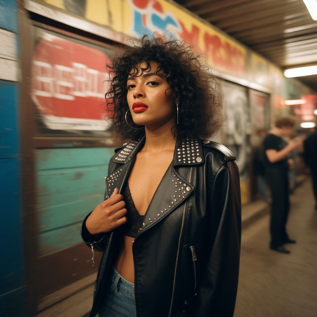Curly Wolf Cut for Women: 15 Dynamic Styling Ideas 13 Retro Rock Spirit