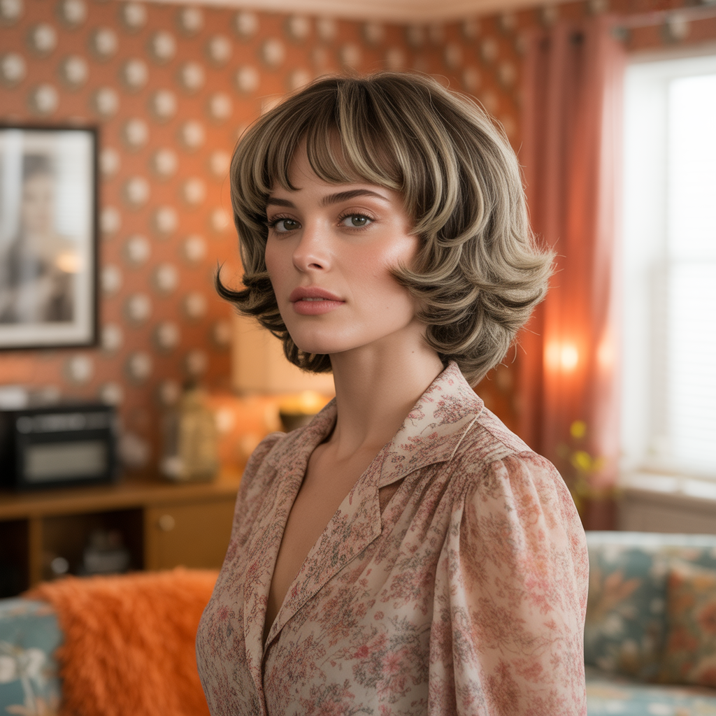 Stunning 20 Short Shag with Bangs Ideas to Inspire You 9 Retro Short Shag with Bangs