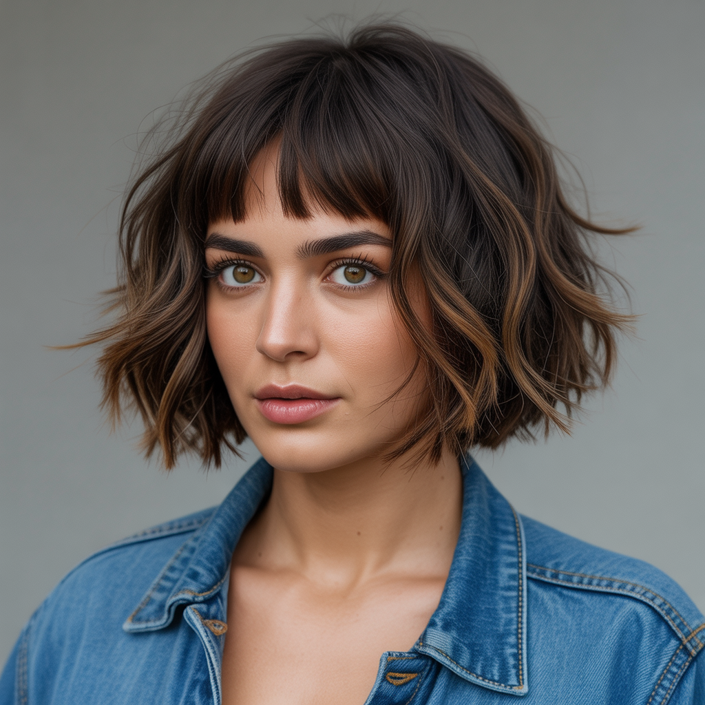 Stunning 20 Short Shag with Bangs Ideas to Inspire You 19 Shag Bob with Bangs