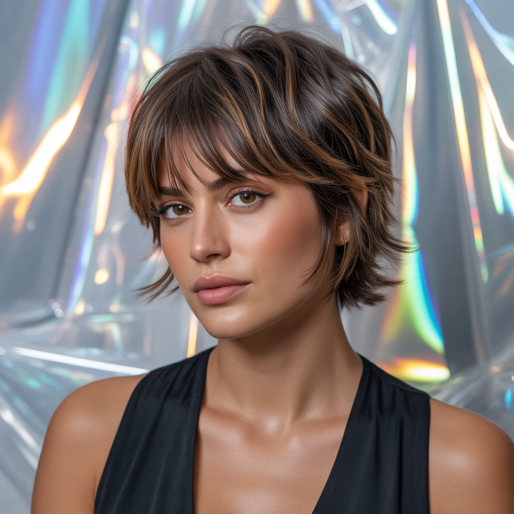 Stunning 20 Short Shag with Bangs Ideas to Inspire You 17 Short Shag with Bangs and Side Part