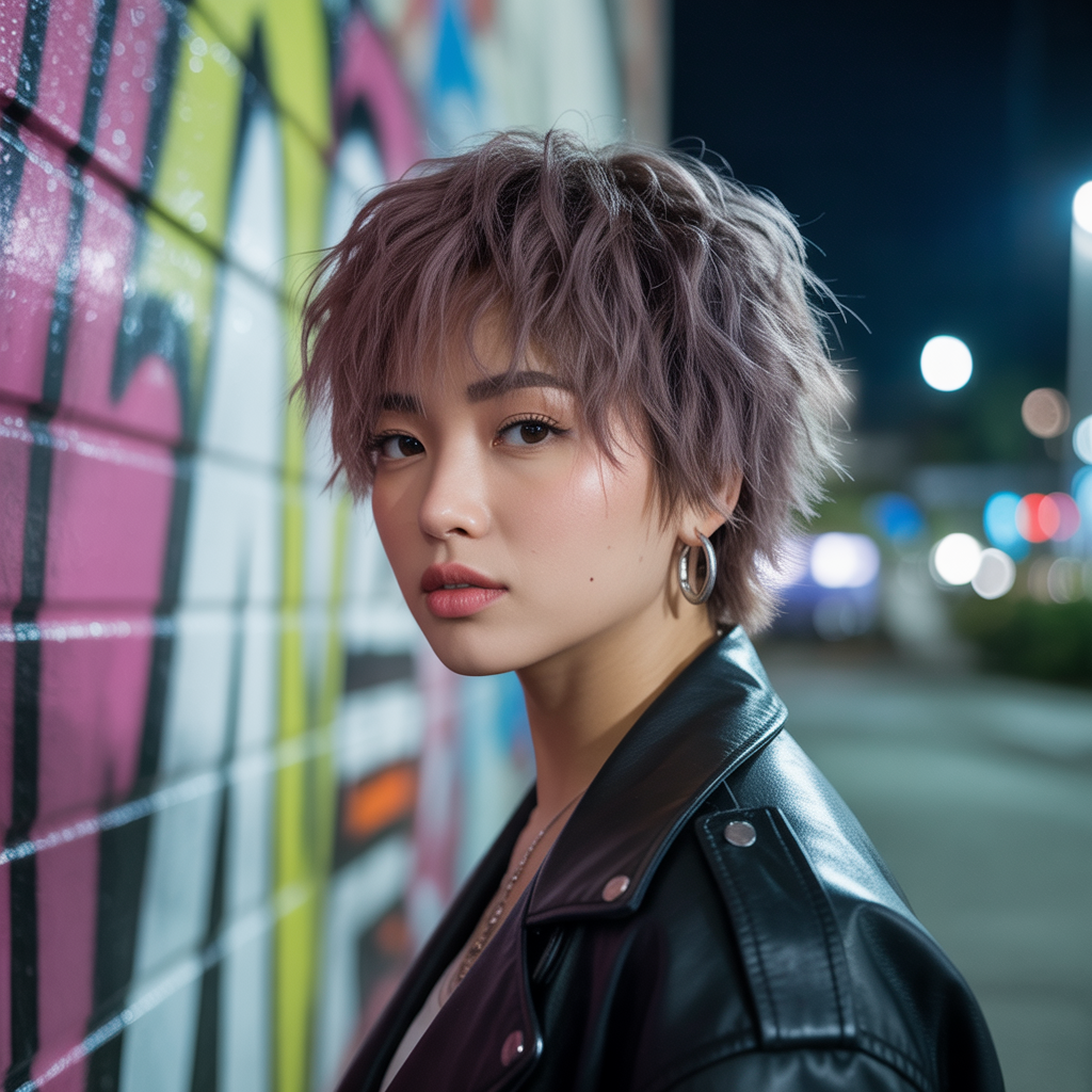 20 Short Wolf Cut Hairstyles You’ll Love 1 Short Wolf Cut with Layers