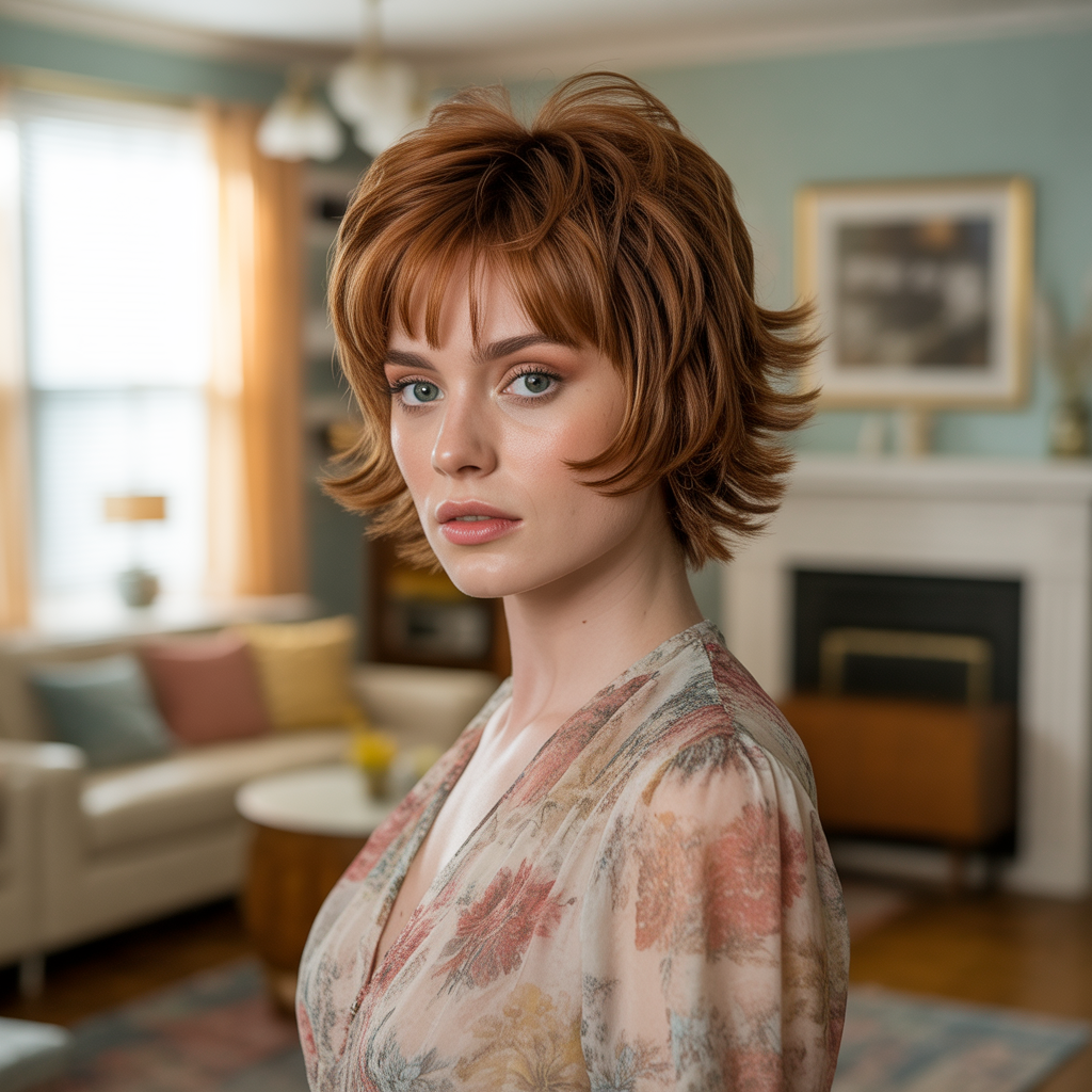 20 Short Wolf Cut Hairstyles You’ll Love 14 Short Wolf Cut with Shag Influence