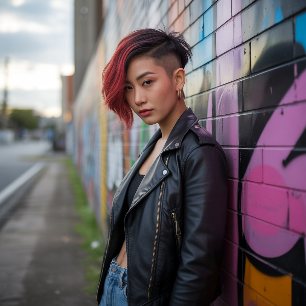 20 Short Wolf Cut Hairstyles You’ll Love 5 Short Wolf Cut with Side Part