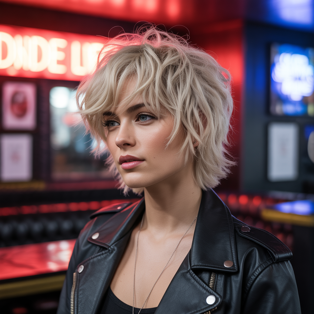 20 Short Wolf Cut Hairstyles You’ll Love 3 Short Wolf Cut with Texture