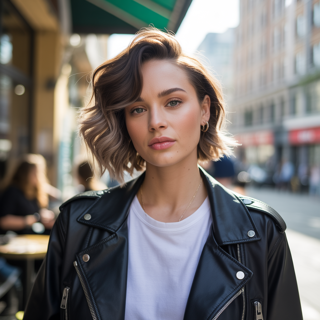 20 Short Wolf Cut Hairstyles You’ll Love 11 Short Wolf Cut with Waves
