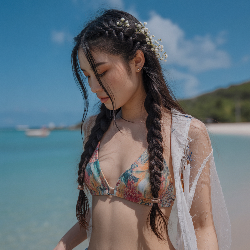 20 Trendy Sun Kissed Beach Hairstyles for Waves, Braids & Buns 5 Side Braid for Sun Kissed Beach Hairstyles