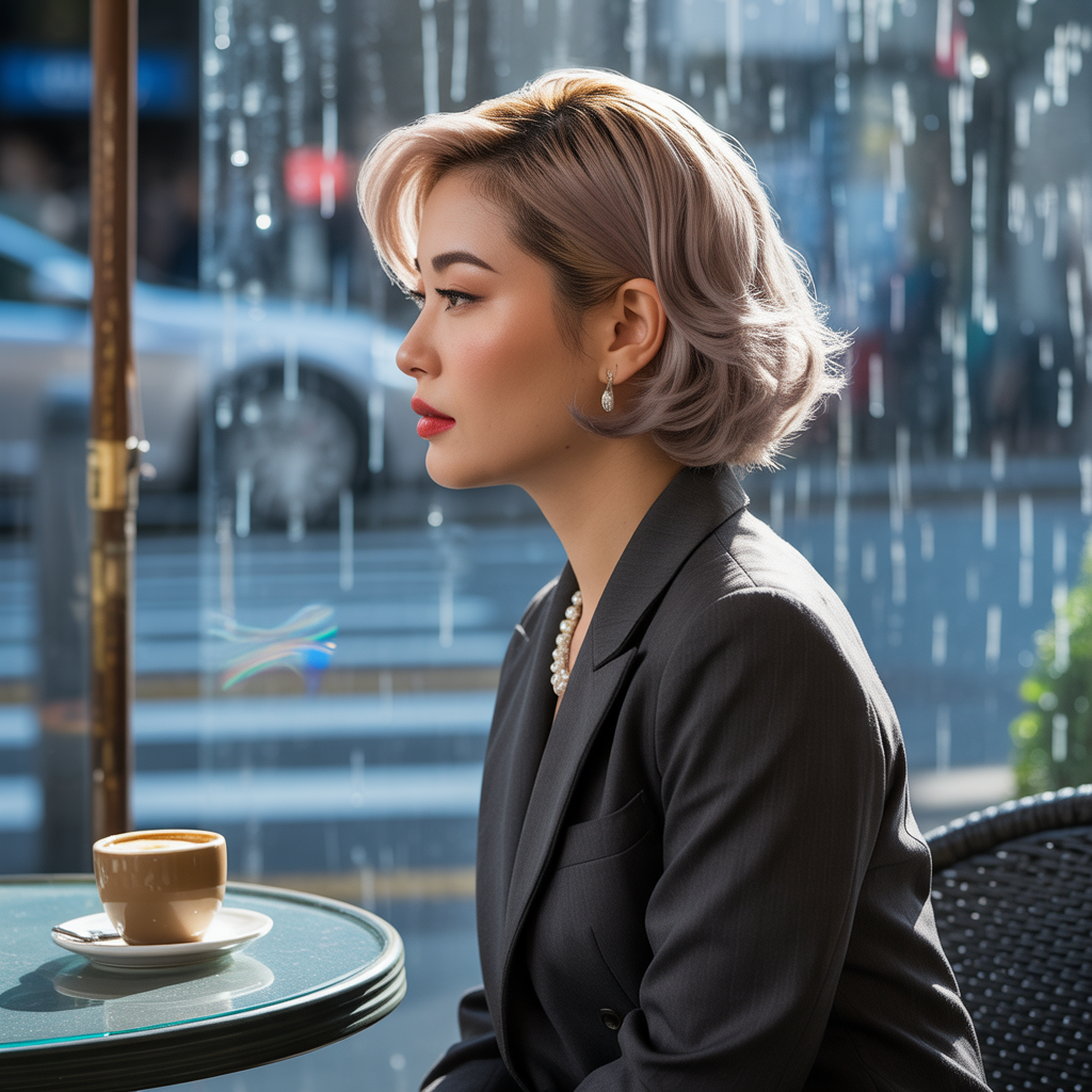 Stylish Short Blonde Hair