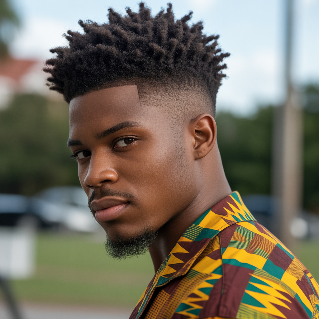 15 Bold Temple Fade Styles You Need to Try 4 Temple Fade with Afro